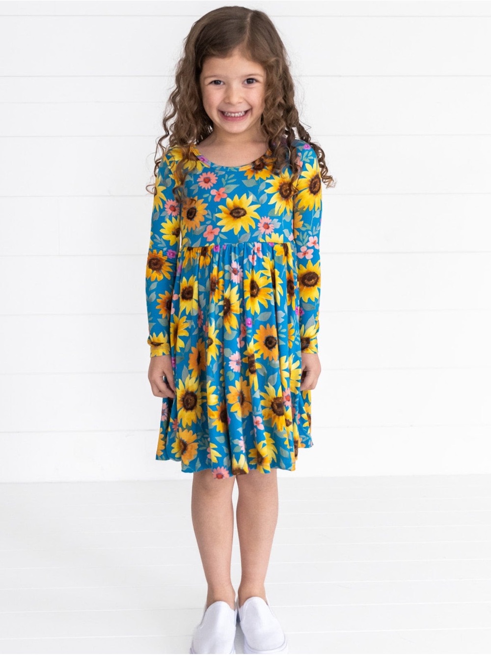 Little Sleepies Sunflower Fields Twirl Dress, Size 2T